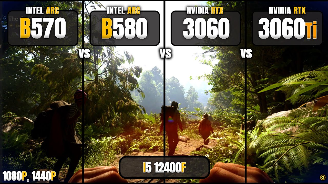 Arc B570 vs B580 vs RTX 3060 vs RTX 3060 Ti | 1080p, 1440p | Test in 16 Games | ft. i5 12400F