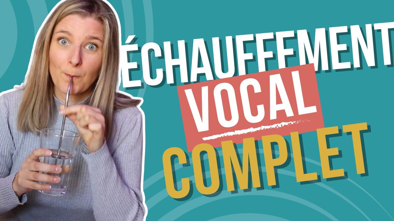 Échauffement vocal COMPLET avec paille et anti-fatigue vocale #coursdechantenligne