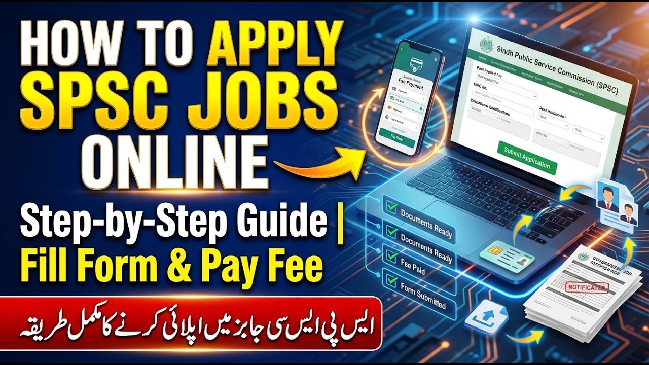How to Apply Online for SPSC Jobs | Online Apply Process, Form Filling & Fee Payment Guide