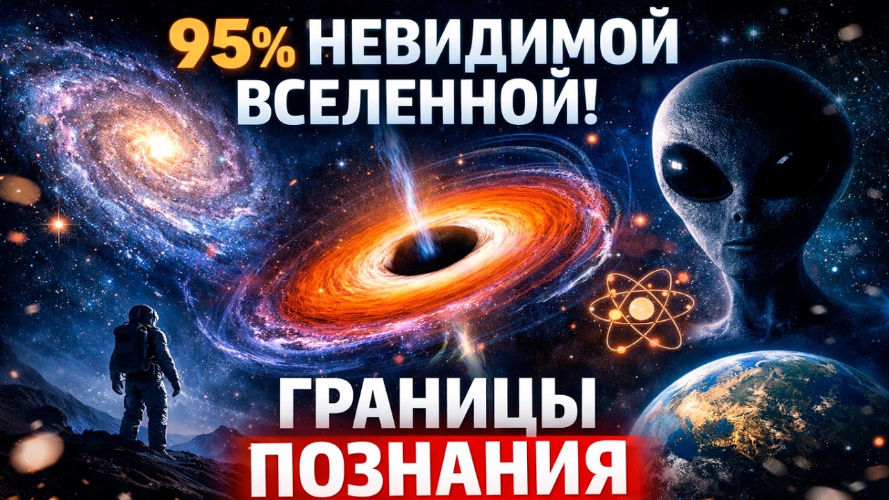 95% Вселенной невидимы: тёмная материя, тёмная энергия и границы того, что мы вообще можем узнать