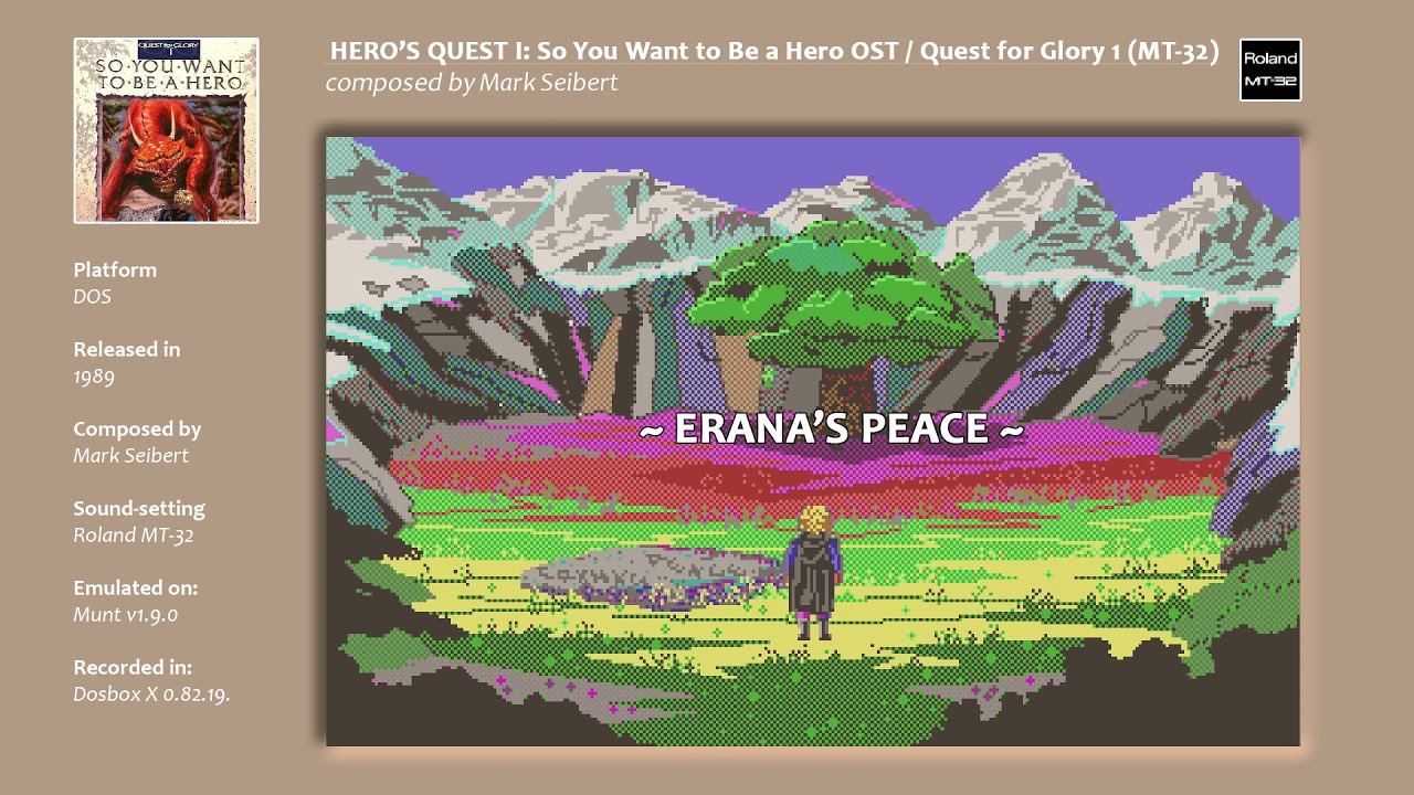 Hero's Quest / Quest for Glory 1 (EGA) Soundtrack (PC-DOS) - Roland MT-32 [Emulated]