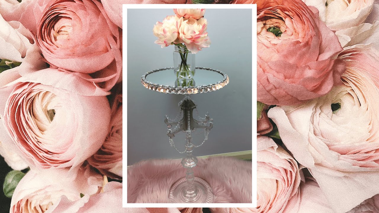 DOLLAR TREE DIY GLAM TABLE 2019 | HOME DECOR