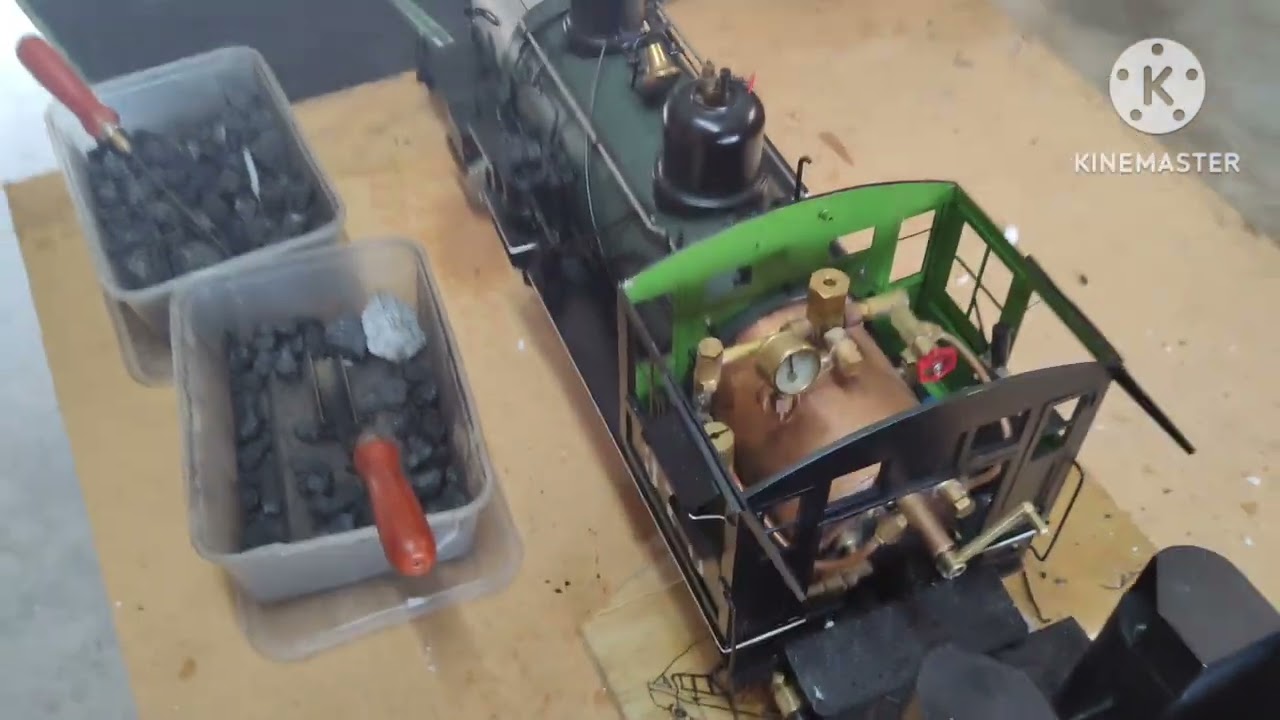Accucraft C-25 test coal firing