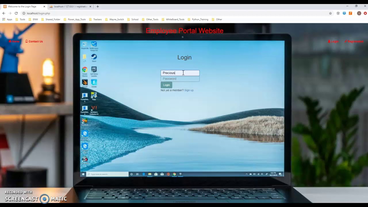 Employee Portal Website