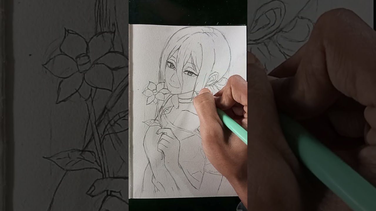 How to draw Reze | Chainsaw Man | draw Reze full video with shading Timelapse