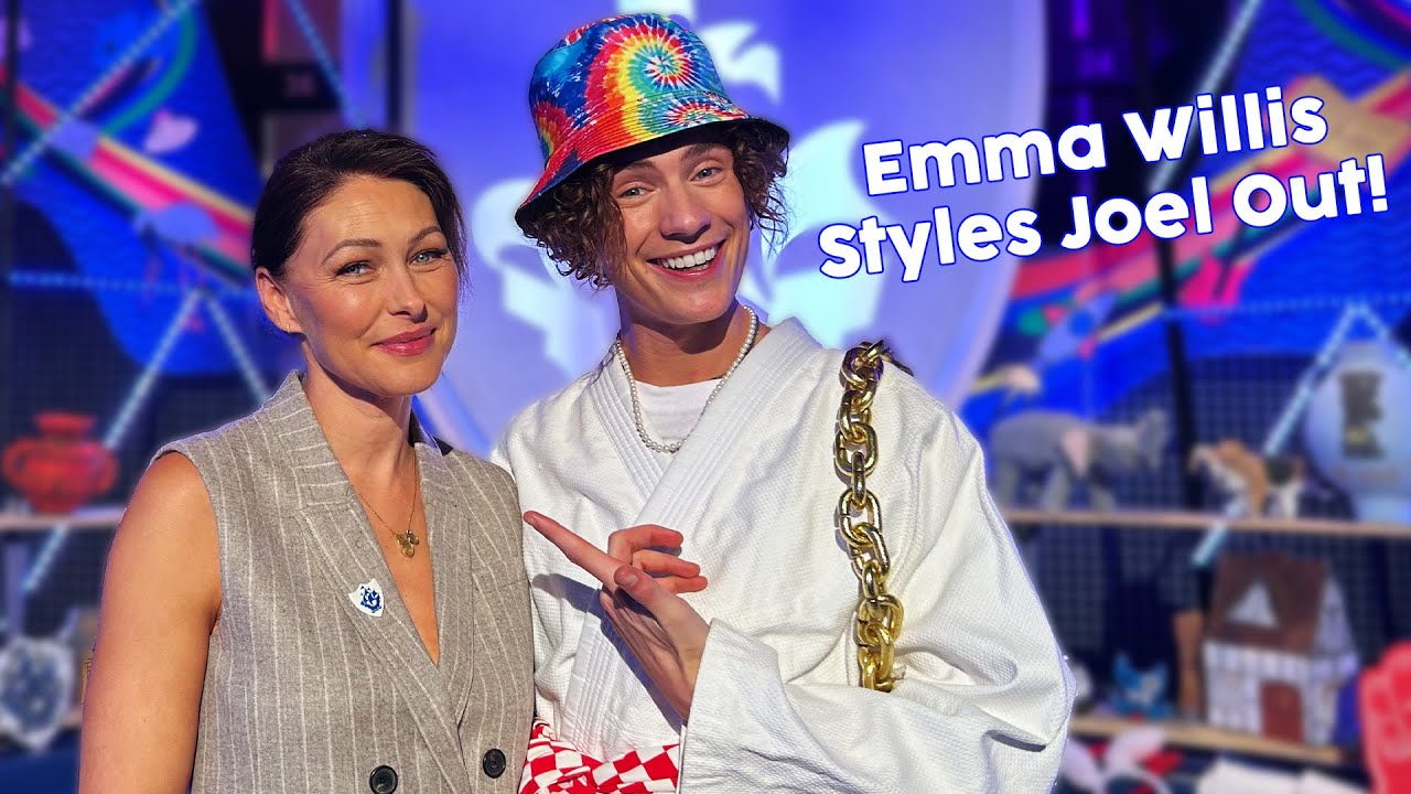 Emma Willis takes on a Style It Out challenge with Joel on Blue Peter!
