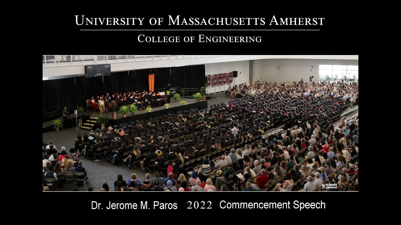 Jerome Paros UMass Commencement Speech
