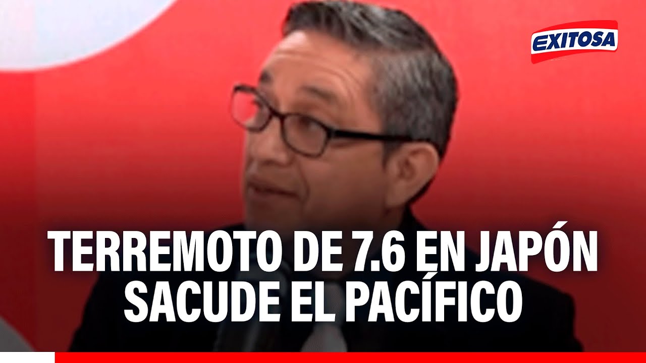 🔴🔵 Terremoto de 7.6 en Japón sacude el Pacífico