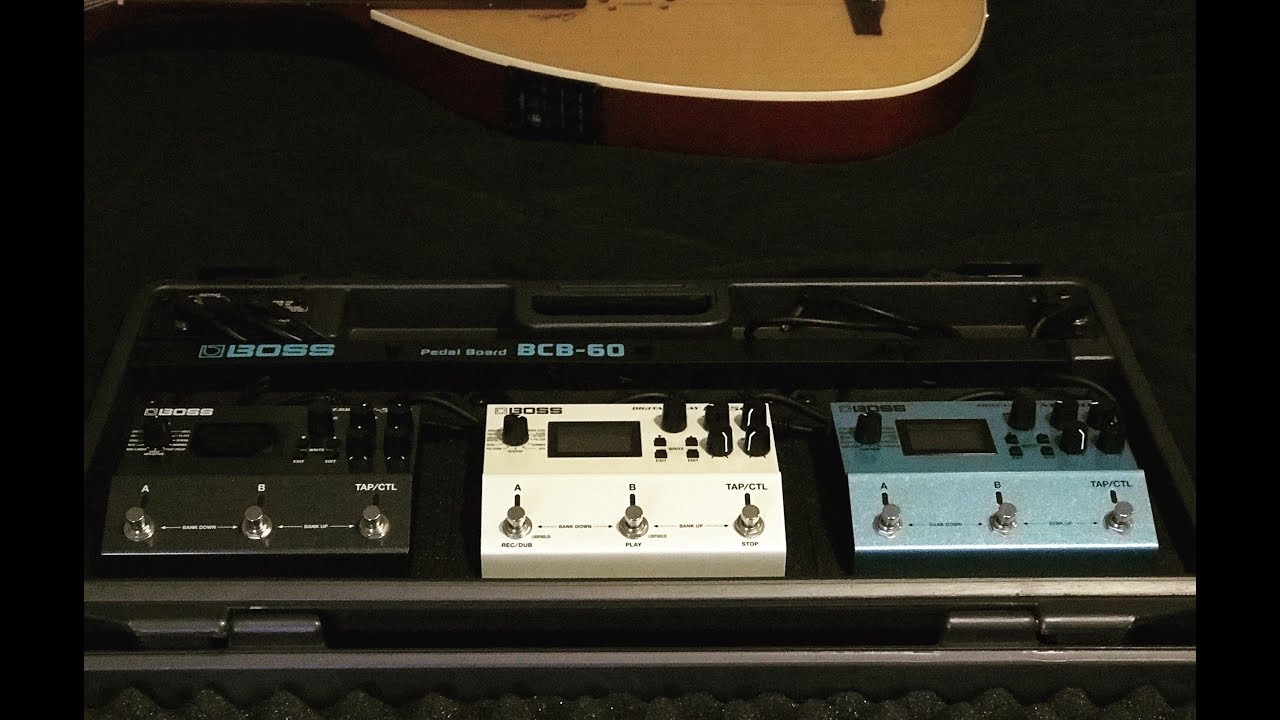 Godin MultiOud Encore (Modified) with Boss DD-500  MD-500 and RV-500