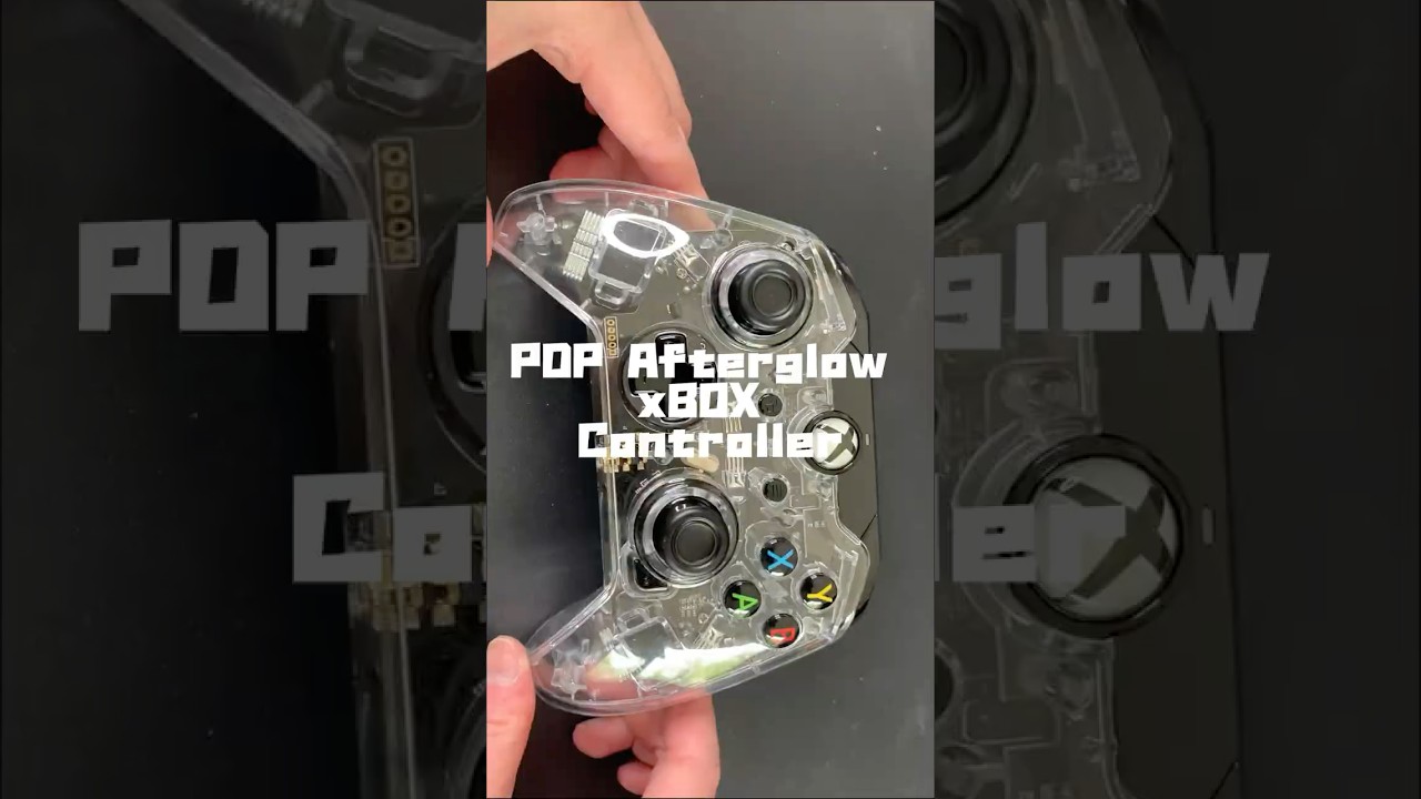 PDP Afterglow xBOX Controller -  this thing literally glows while you game!  #xboxcontroller #pdp