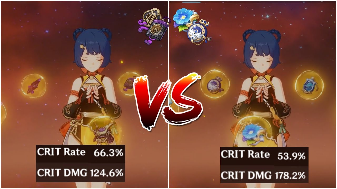 Best Artifact for Xiangling ? - Emblem of Severed Fate vs Others (Noblesse /Wanderers Troupe)