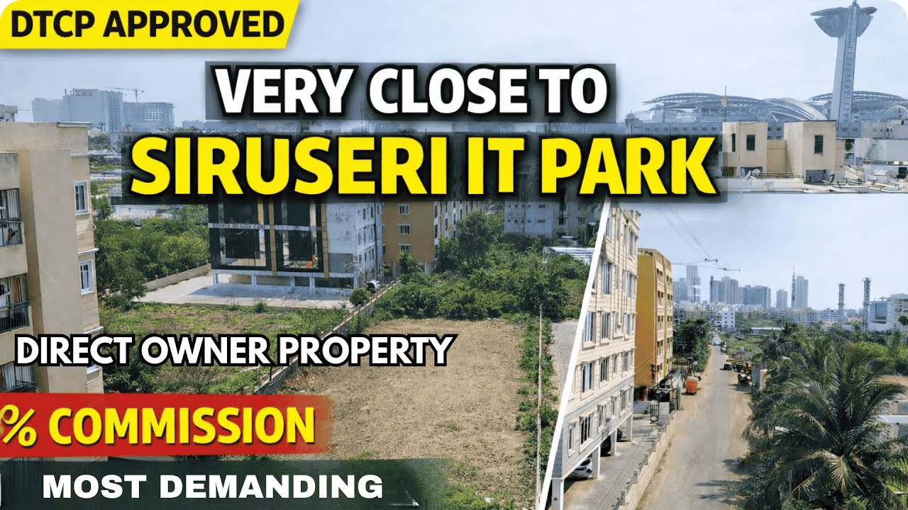 100% Bank Loan | Plots for sale in Siruseri IT Park | Siruseri land for sale | Plots in Thazhambur