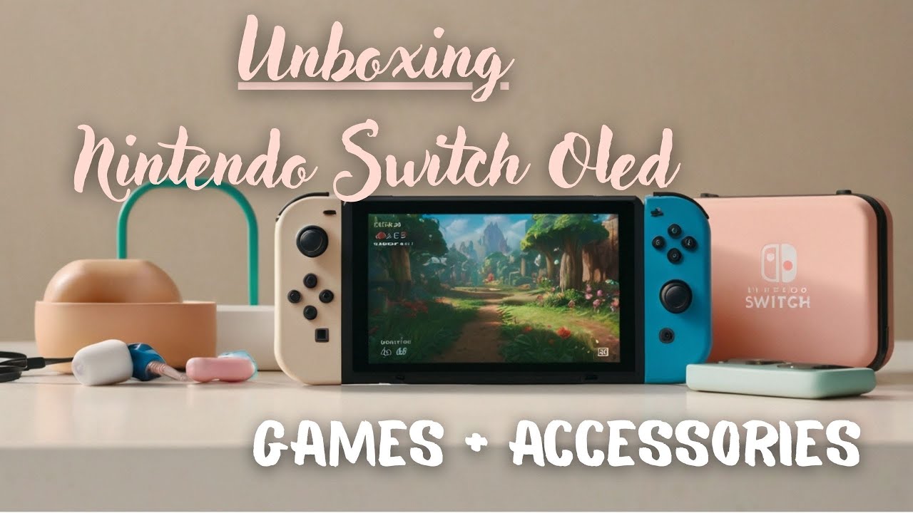 NEW Nintendo Switch OLED Unboxing – Aesthetic Setup, Accessories & Must-Have Games! in 2025