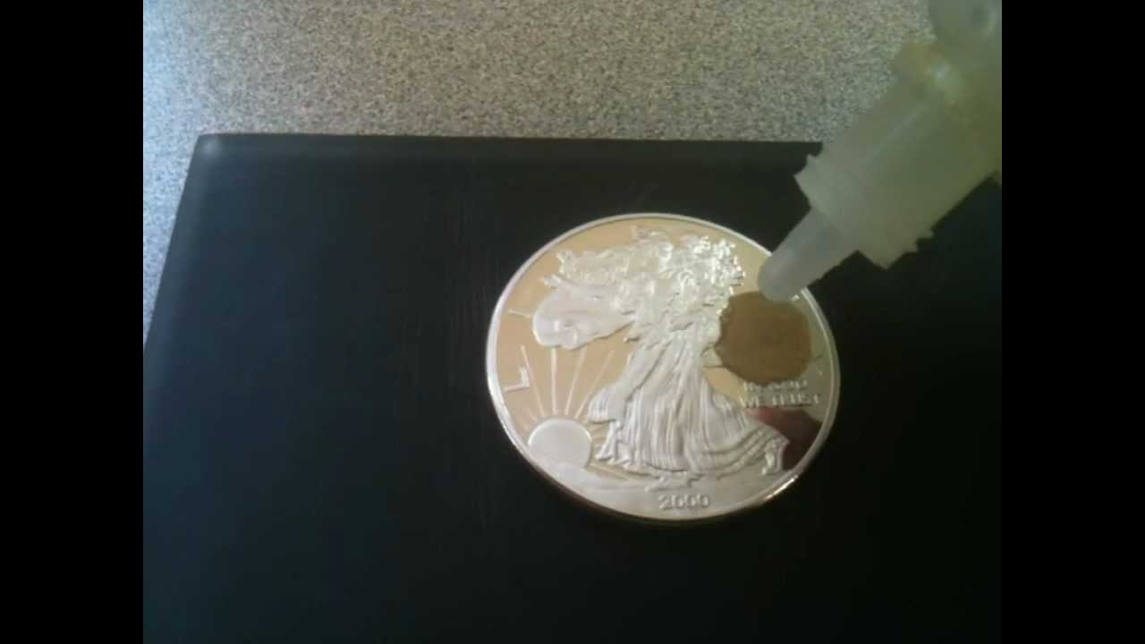 Fake Silver Eagle ASE vs Nitric Acid - Testing Silver
