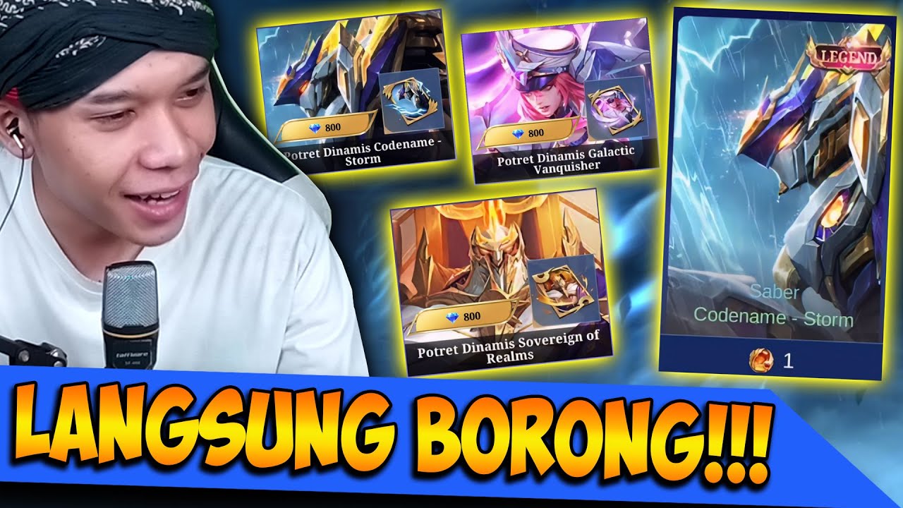 Borong Potret Dinamis & Gacha Skin Saber Legend Revamp !!! Magic Wheel Revamp Mlbb