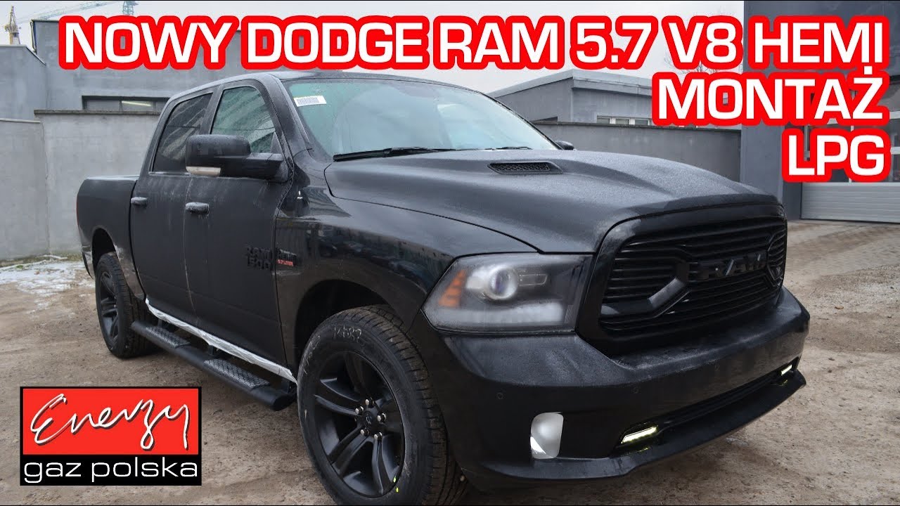 Montaż LPG NOWY Dodge RAM 5.7 V8 HEMI 390KM 2018r w Energy Gaz Polska na auto gaz BRC