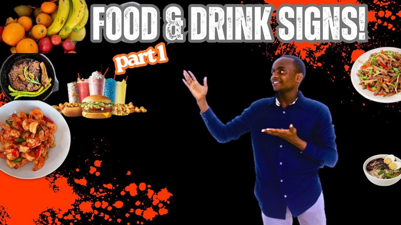 SIGN LANGUAGE: Food & Drink Signs 🍔🥤 | Part 1 (Mixed Vocabulary)