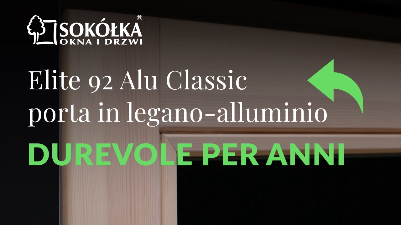 Elite 92 Alu Classicporta in legno-alluminio. Durevole per anni.
