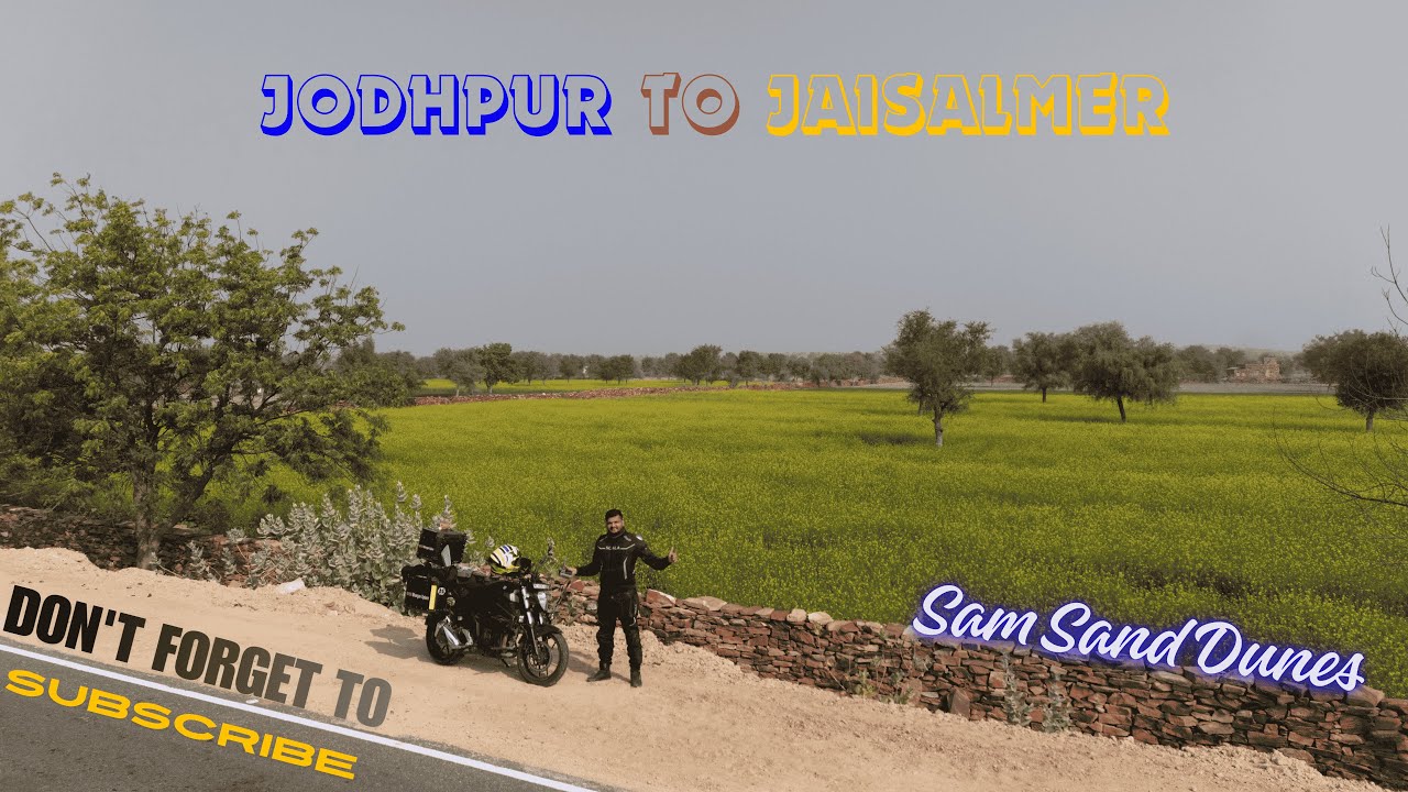 JODHPUR TO JAISALMER IN 14 MINUTES EPIC | Jodhpur to Jaisalmer by road | Rajasthan Road Trip Vlog