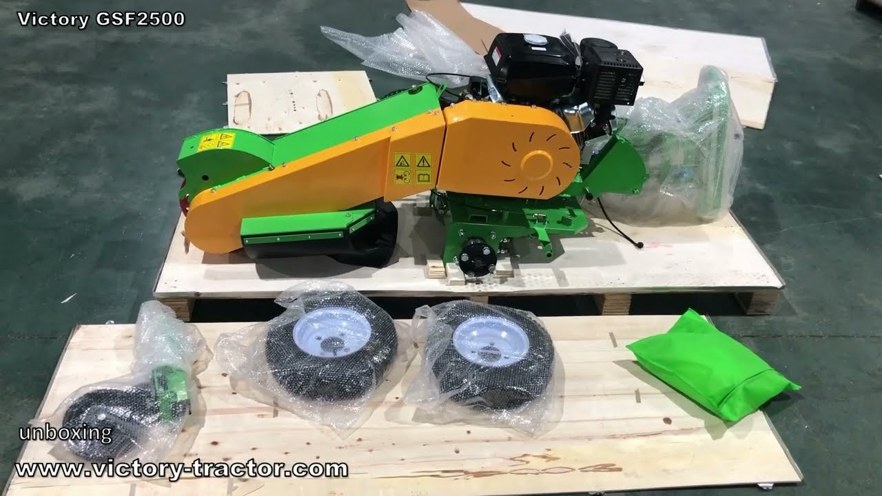 Victory GSF-2500 Wurzelfräse selbstfahrend - self-propelled stump grinder -  Assembly Video-Unboxing
