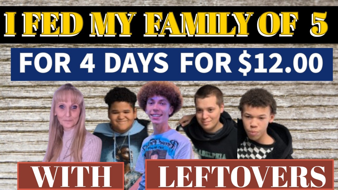 $12.00 FED MY FAMILY OF 5 | 4 DAYS OF DINNERS | LEFTOVERS | DAIRY | DAIRY FREE| EASY