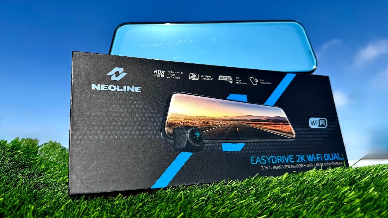 Neoline EasyDrive 2K WiFi Dual , зеркало с функцией видеорегистратора и ассистентом парковки.