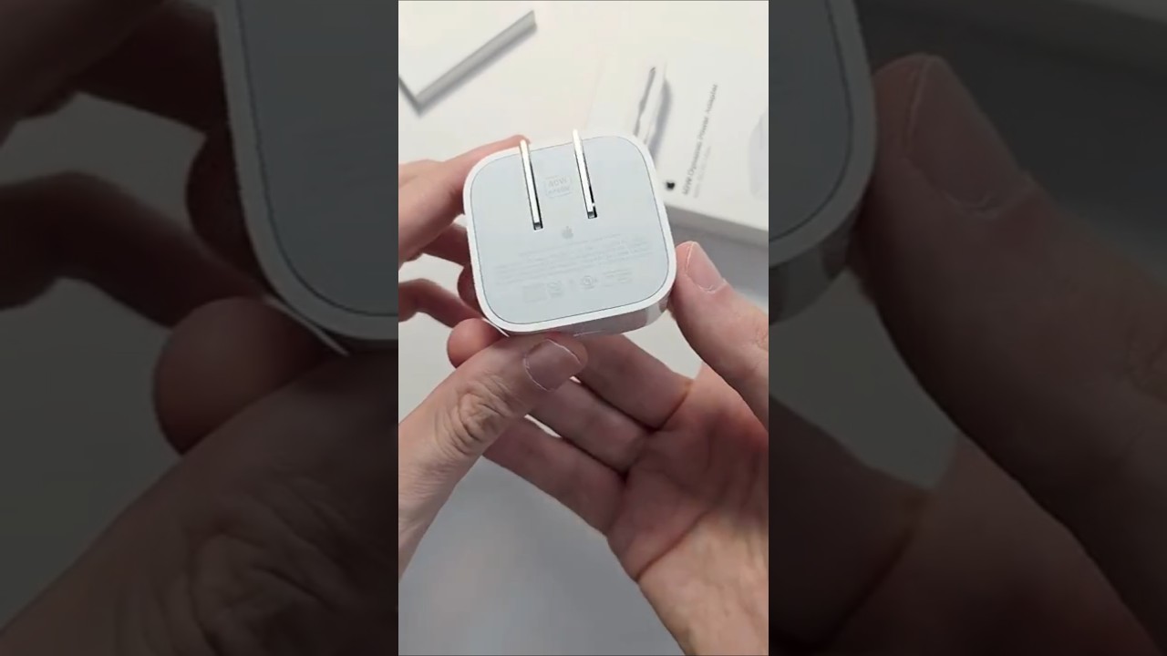 Распаковка динамического адаптера питания Apple мощностью 40 Вт с максимальной мощностью 60 Вт!