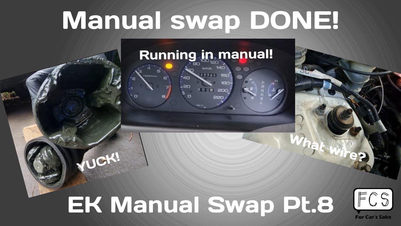 Final parts* of the manual swap! - Honda EK Civic
