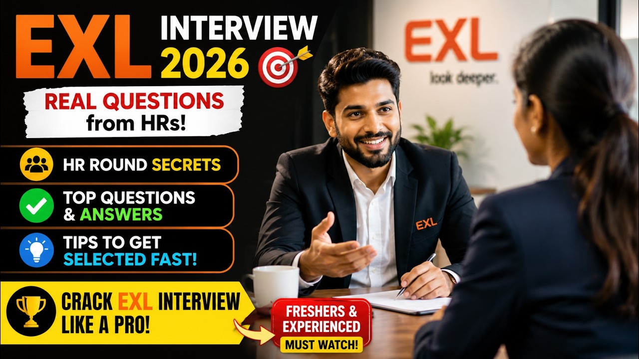 📽️EXL Hiring Guide 2026 | Interview Process, HR Questions, Salary & Benefits Explained