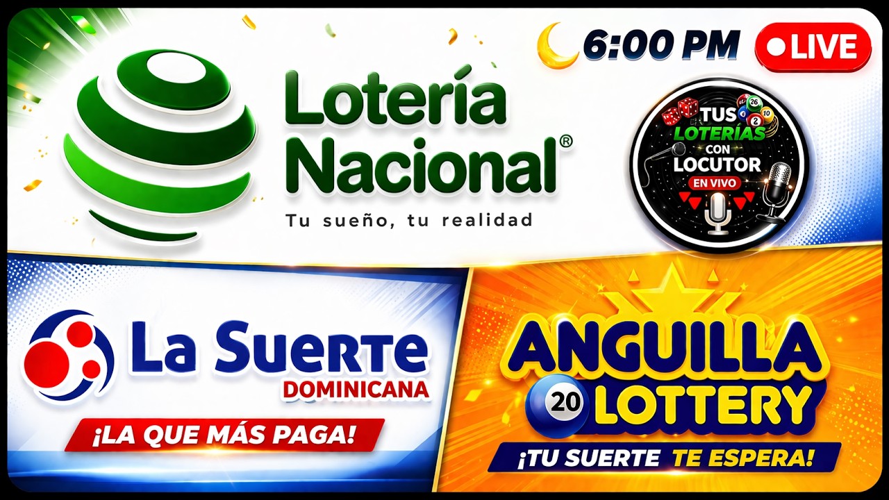Sorteo LOTERIA NACIONAL, ANGUILA Y LA SUERTE Resultado EN VIVO Hoy Domingo 30 de agosto del 2026
