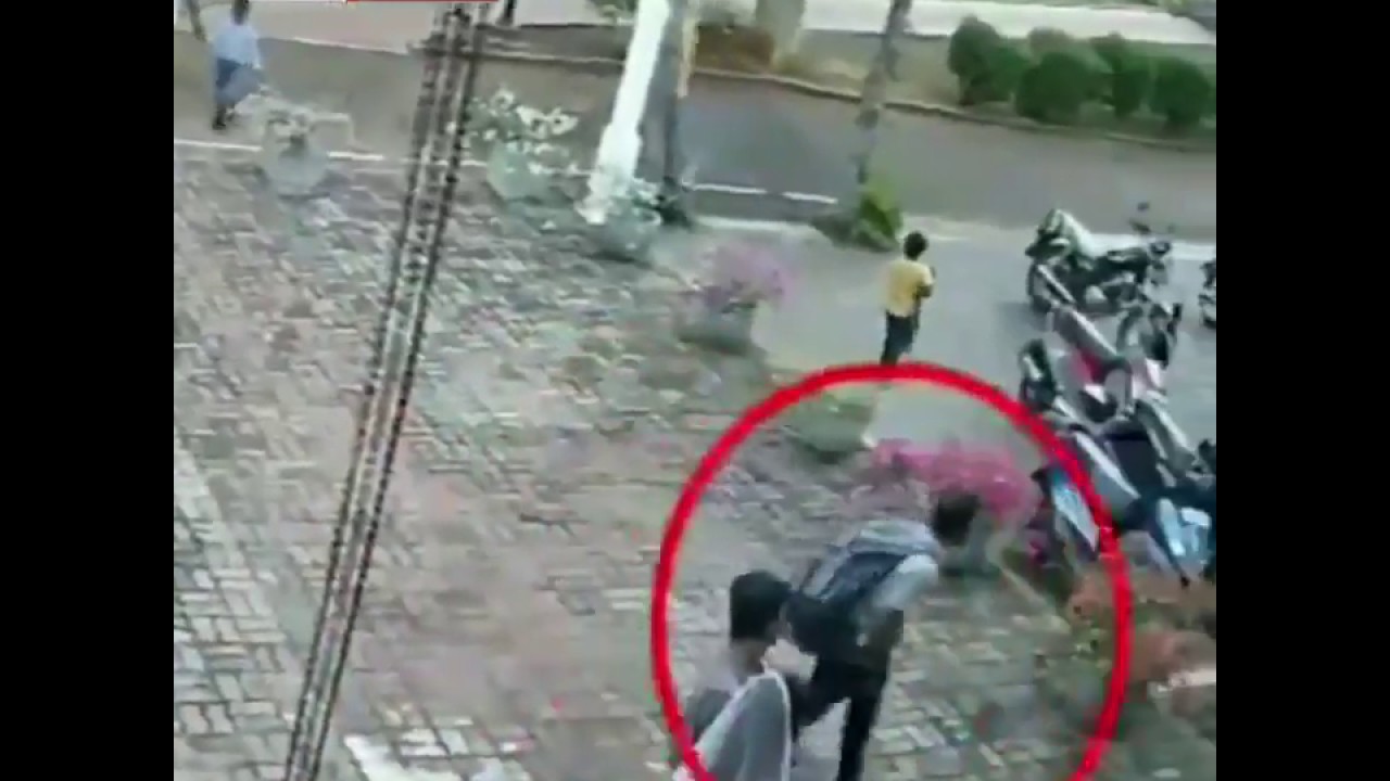 CCTV footage has emerged of a suspected suicide bomber entering St Sebastians Church in Sr