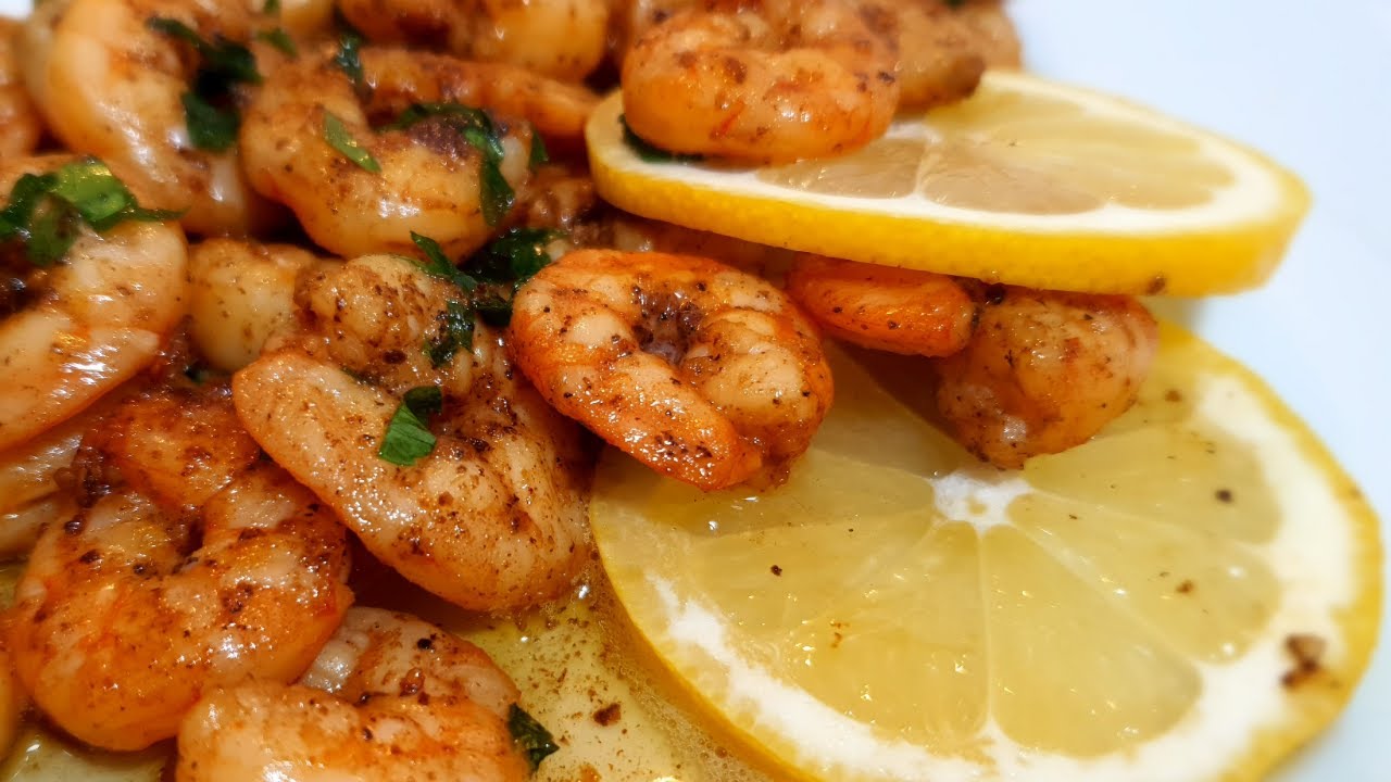 🍤 Creveti | 🍤Shrimp in the pan | 🍤Garnelen