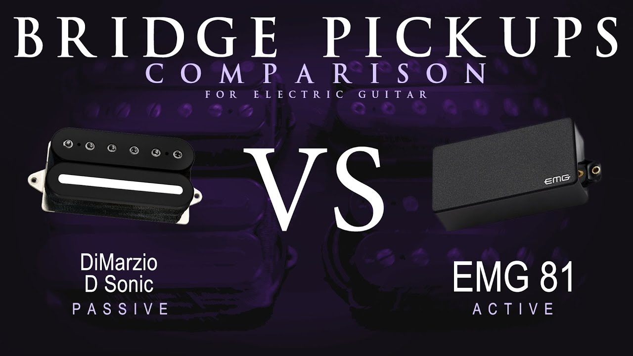 DiMarzio D SONIC vs EMG 81 - Bridge Guitar Pickup Comparison Tone Demo
