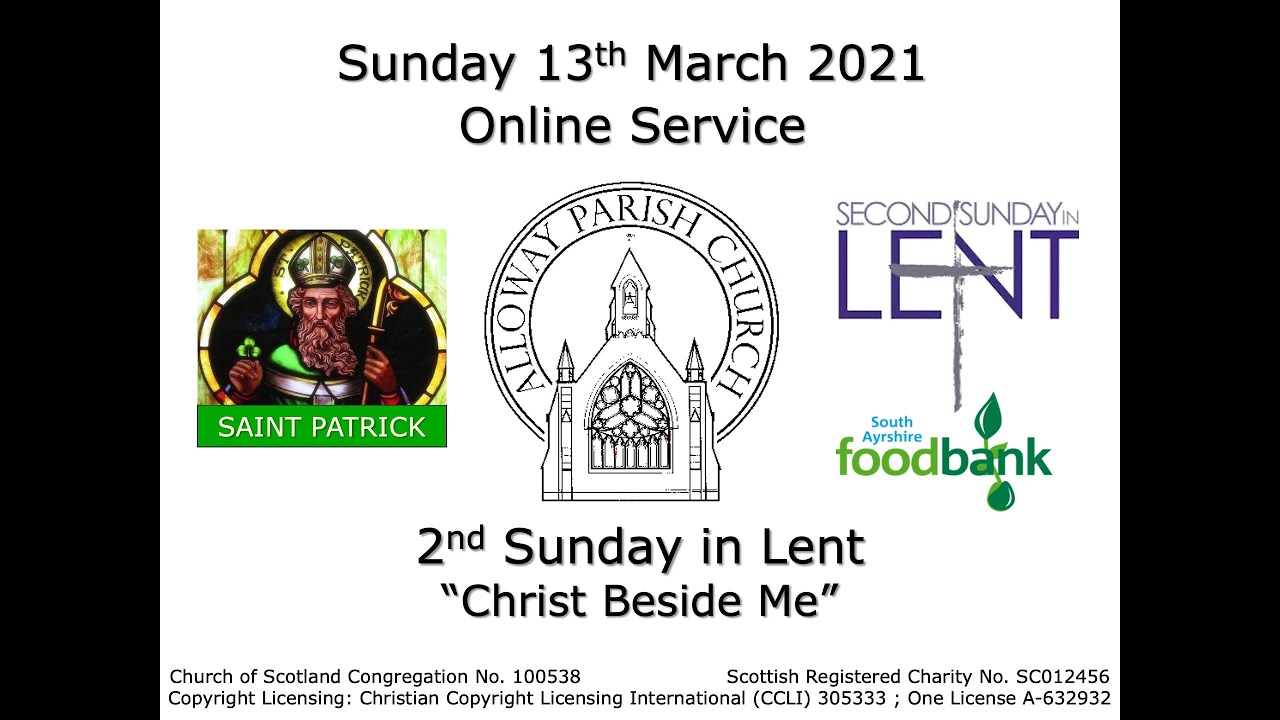 Alloway Parish Church Online Service - Sunday, 13th March 2022