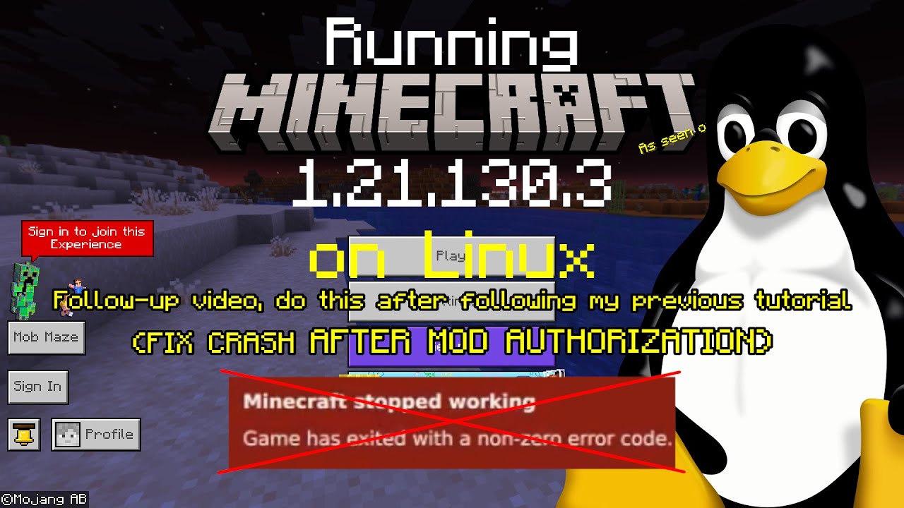 Run MC Bedrock 1.21.130 on Linux (Follow-up update video)