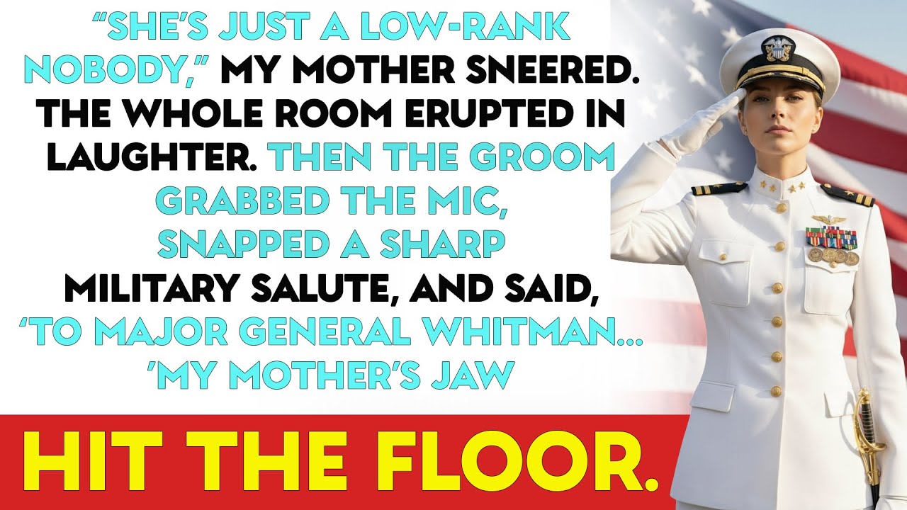 My mom mocked me at my sister’s wedding—until the groom saluted and called me ‘Major General, ma’am’