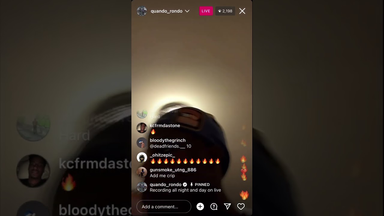 QUANDO RONDO FREESTYLE🔥🔥 ON IG LIVE 🔥🔥🔥