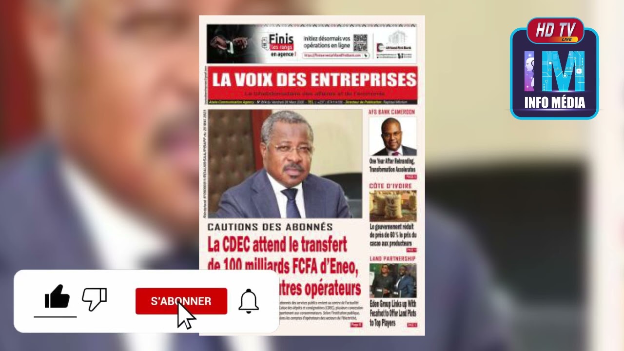 Revue de presse du Vendredi 06 Mars 2026