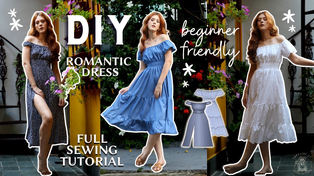 DIY ROMANTIC DRESS SEWING TUTORIAL - Ana Lucia Dress (w/ pattern)