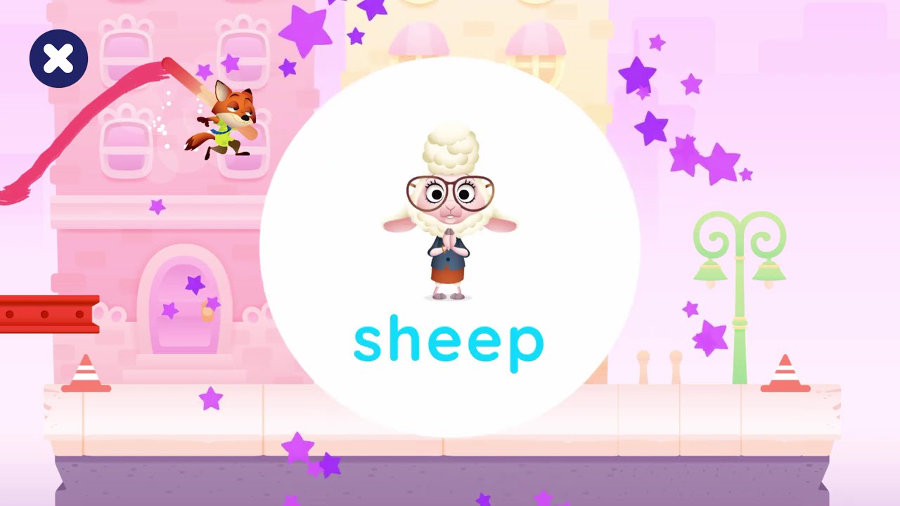Игра-раннер \ Зверополис: Бег и колдовство Ника, часть 4 | Учимся играть в английские игры для детей