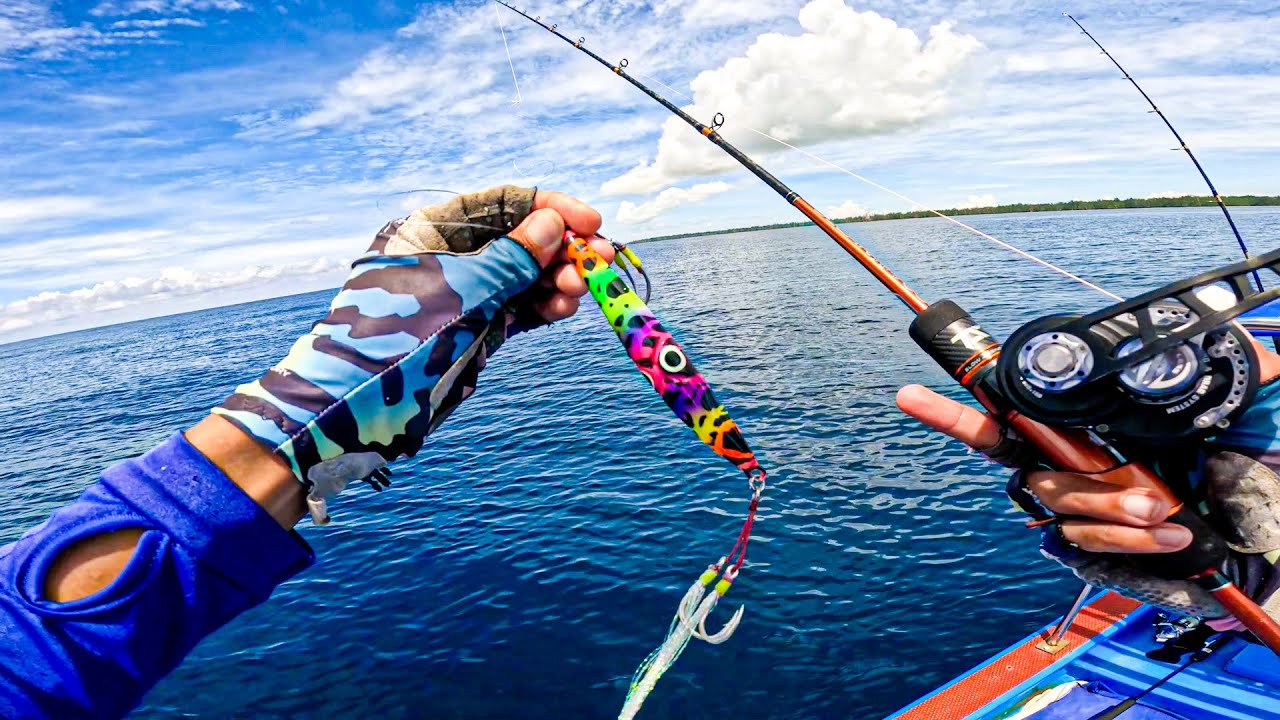 Pancing ini Nyaris Hilang Ditarik Ikan Besar Gara2 Umpan Gacor ini !! Jigging