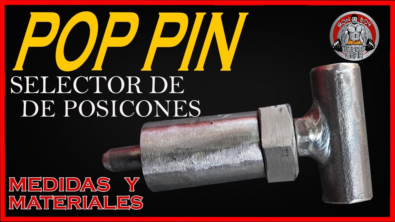 Como hacer un pop pin (selector de posiciones) para máquinas de gimnasio