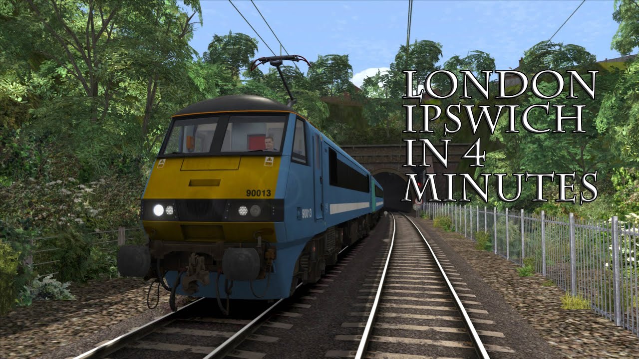 Train Simulator 2016 Timelapse: Class 90 - GEML London - Ipswich In 4 Minutes