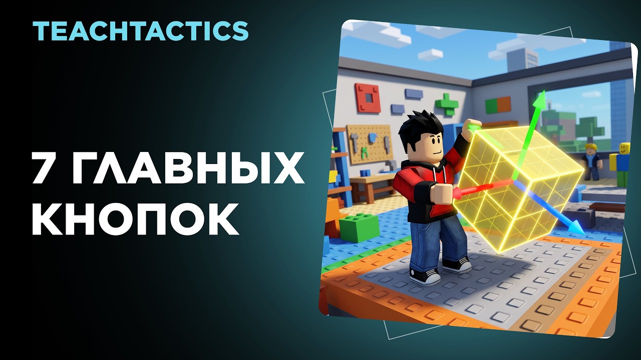Roblox Studio. Модуль 1. Урок 1.  Базовые инструменты.