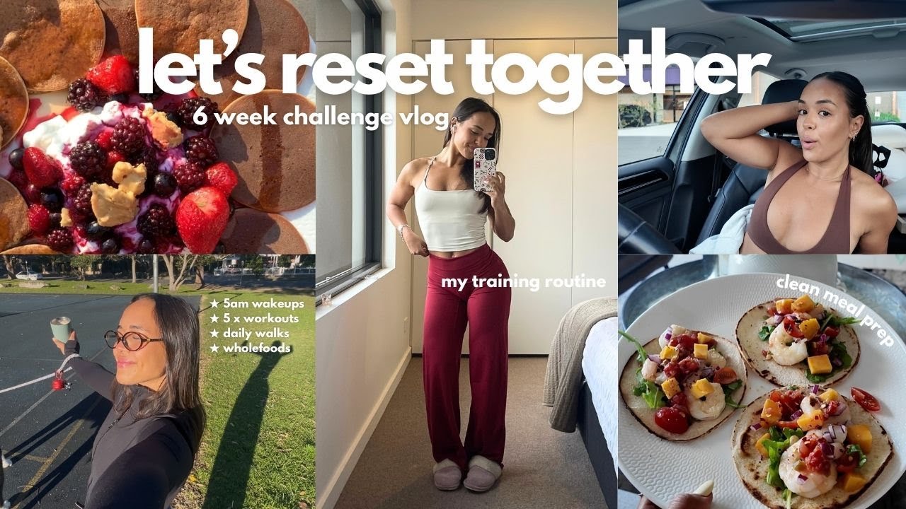 six week health reset 🥑 productive morning routine, high protein meals + week one progress update