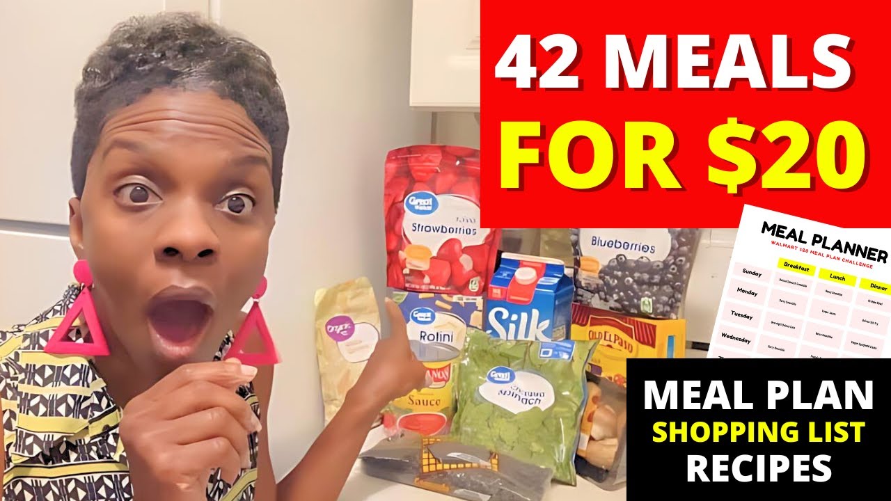 Walmart $20 Grocery Challenge I How to Eat for a Week on a Tight Budget!