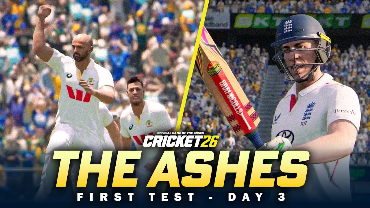 Погоня началась — первый тест Ashes, день 3 | Cricket 26