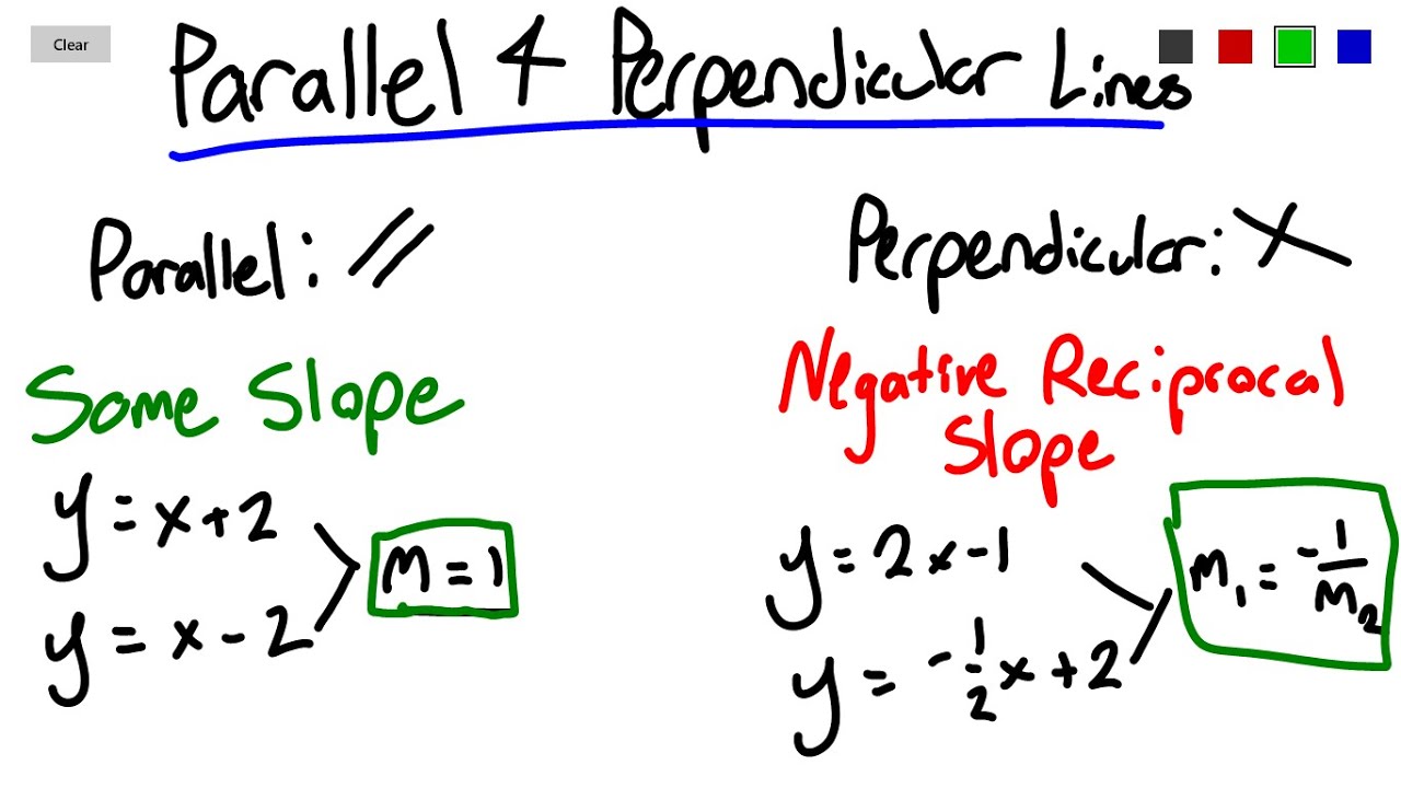 Parallel and Perpendicular Lines - Example Problems