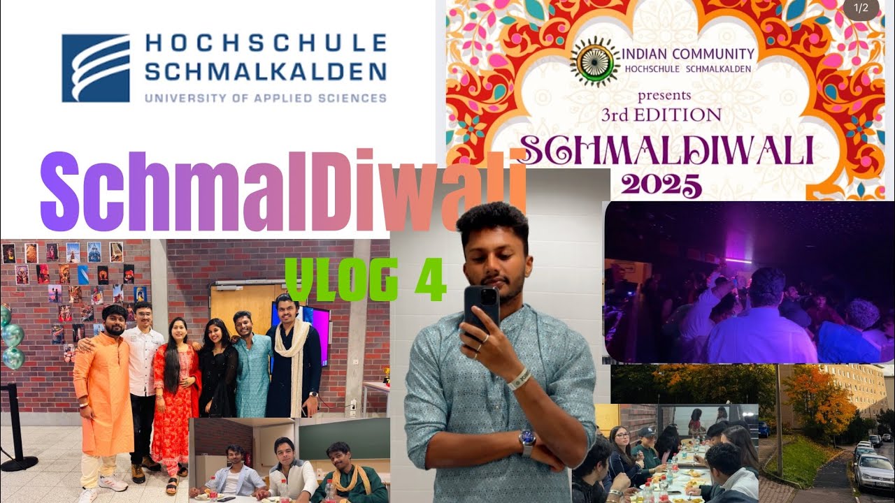 SchmalDiwali 🎊🪅- Celebrating Diwali in Germany 🇮🇳🇩🇪 | Schmalkalden | DE | International Student.