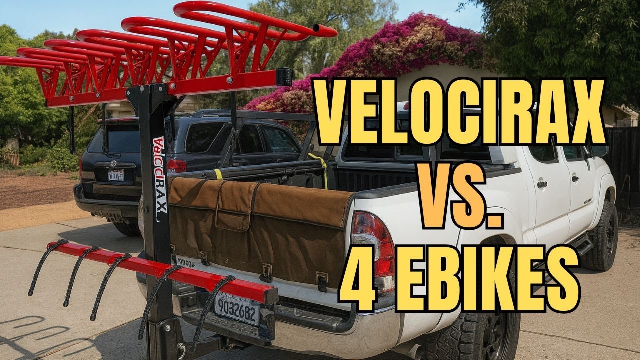 Velocirax Max upright bike rack test and review - can it handle 4 heavy ebikes?
